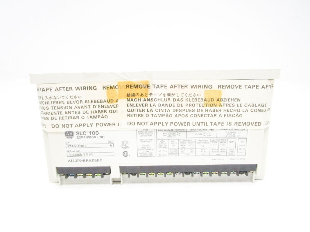ALLEN BRADLEY 1745-E103 SER. A 10-30V NSNP