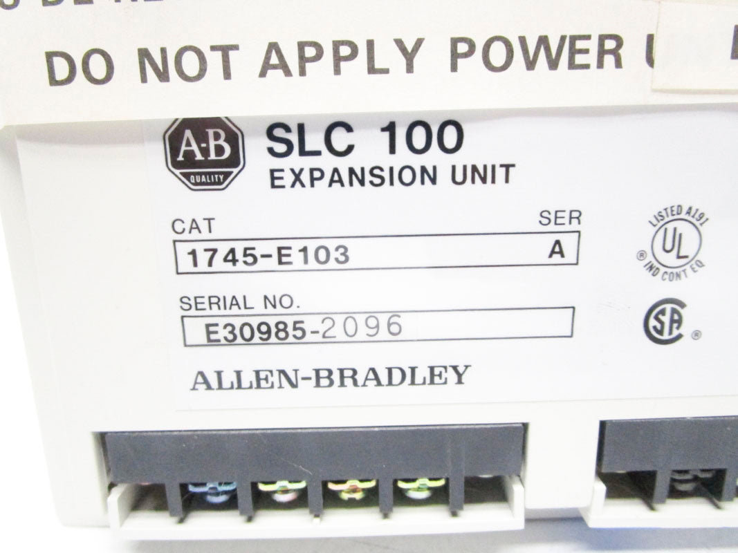 ALLEN BRADLEY 1745-E103 SER. A 10-30V NSNP