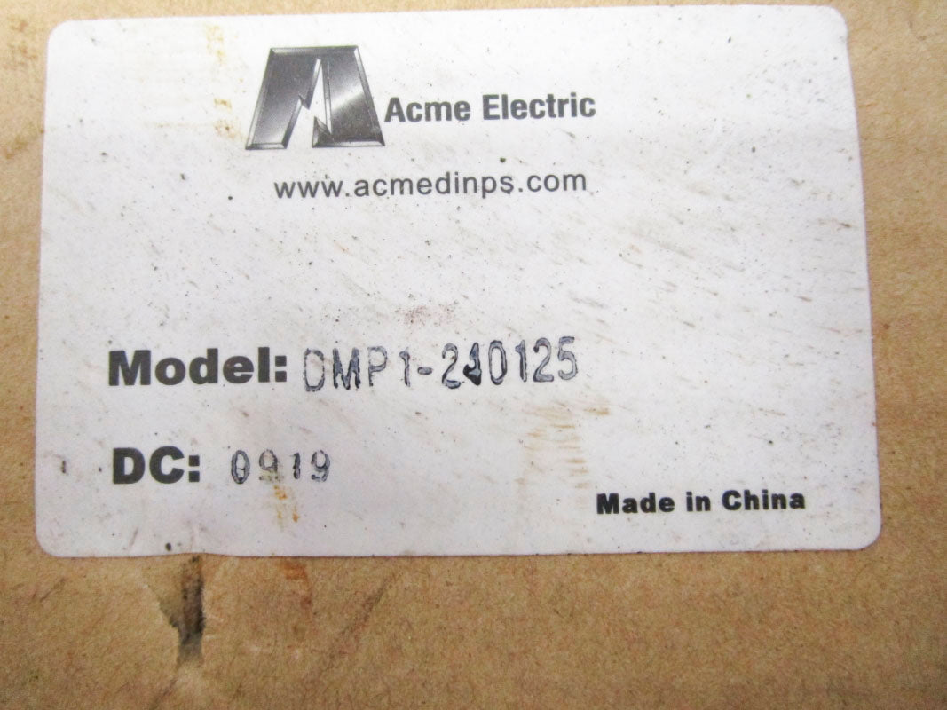 ACME ELECTRIC DMP1-240125 100-240VAC 0.8A NSMP