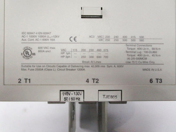 ALLEN BRADLEY 100-D860 110-130V 16A NSNP