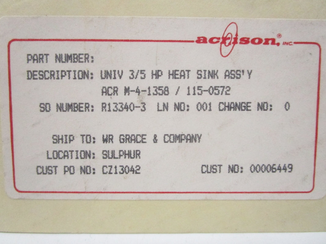 ACRISON ACRM-4-1358/115-0572 230V UNMP