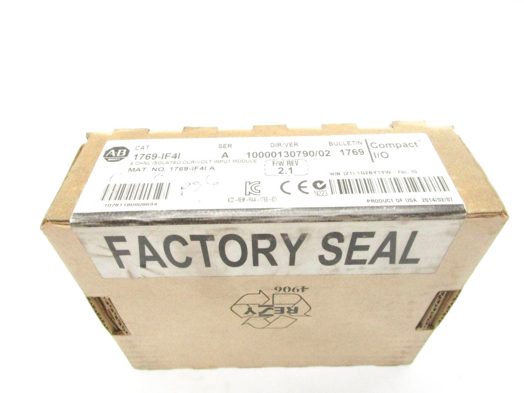 ALLEN BRADLEY 1769-IF4I SER. A F/W 2.1 DATE: 2014 NSFS