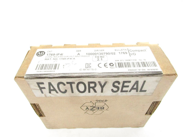 ALLEN BRADLEY 1769-IF4I SER. A F/W 2.1 DATE: 2014 NSFS