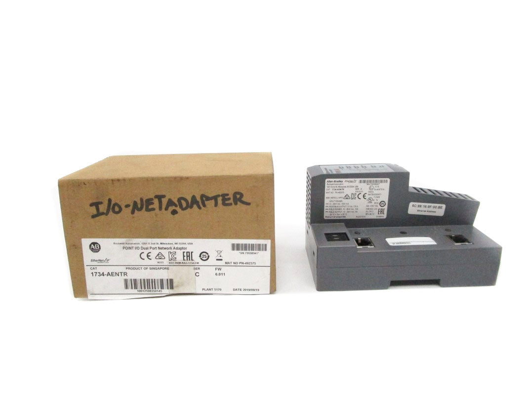 ALLEN BRADLEY 1734-AENTR SER. C 10-28VDC 10A F/W 6.011 NSMP