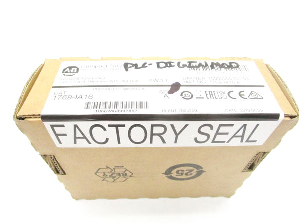 ALLEN BRADLEY 1769-IA16 SER. A 120VAC F/W 3.1 DATE: 2019 NSFS