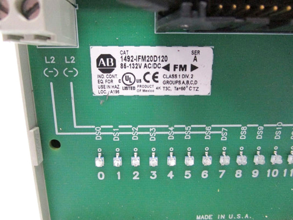 ALLEN BRADLEY 1492-IFM20D120 SER. A 85-132VAC/DC (AS PICTURED) NSNP