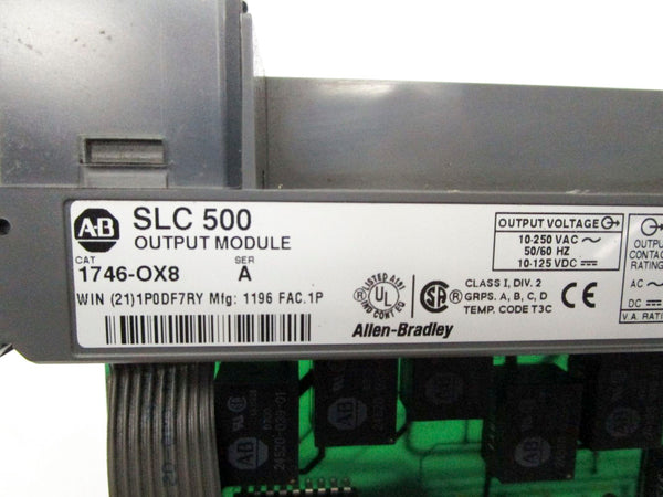 ALLEN BRADLEY 1746-OX8 SER. A 10-250VAC (NO DOOR) UNMP