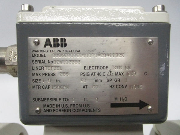 ABB 10DS3111EDN11P1A2BA1132X 285PSI 1.5" UNMP