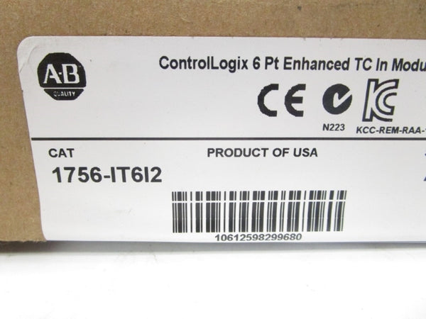 ALLEN BRADLEY 1756-IT6I2 SER. A F/W 1.013 DATE: 2014 NSFS