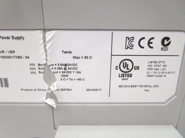 ALLEN BRADLEY 1768-PB3 SER. A 24VDC 7.15A NSNP