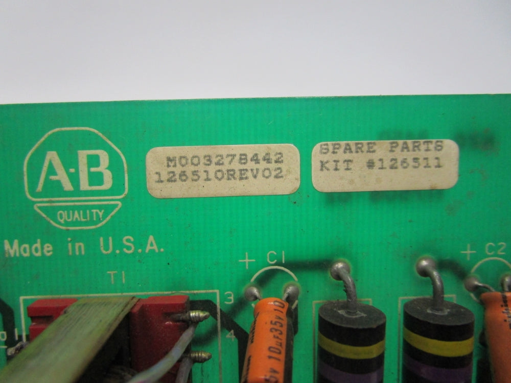 ALLEN BRADLEY 126511 REV. 02 UNMP