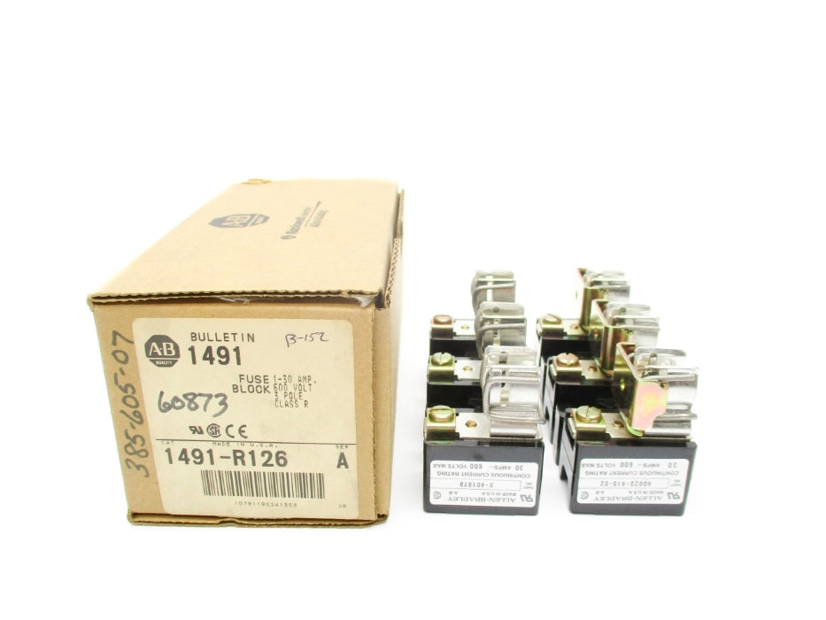 ALLEN BRADLEY 1491-R126 SER. A 600V 1-30A (BR/WH) NSMP