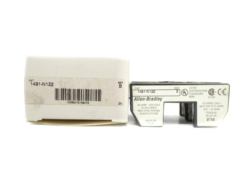 ALLEN BRADLEY 1491-N122 SER. B 250V 30A (WH) NSMP
