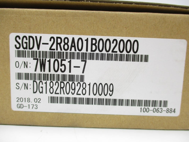 YASKAWA SGDV-2R8A01B002000 200-230V 2A NSMP