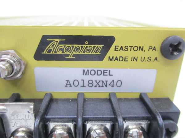 ACOPIAN A018XN40 NSNP