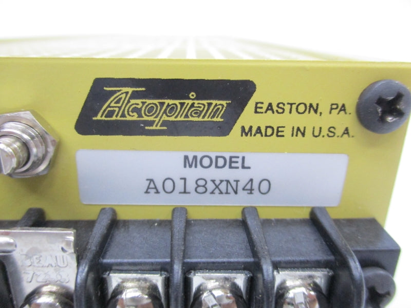 ACOPIAN A018XN40 NSNP