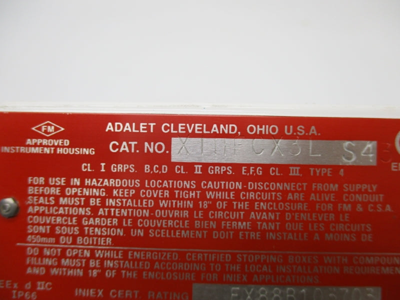 ACTION INSTRUMENTS XIHFCX3LS43 NSNP