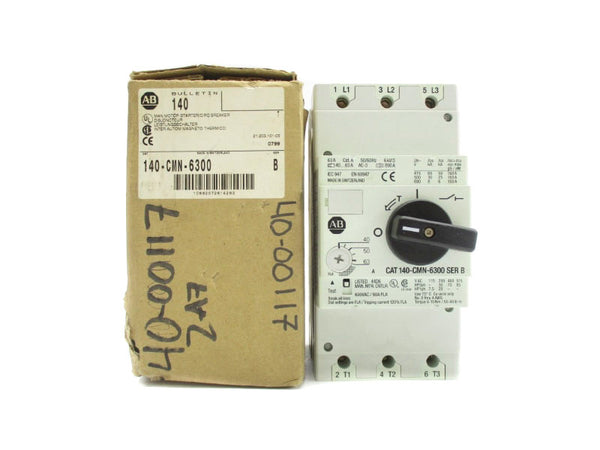 ALLEN BRADLEY 140-CMN-6300 SER. B 600VAC 90A (BR/WH) NSMP