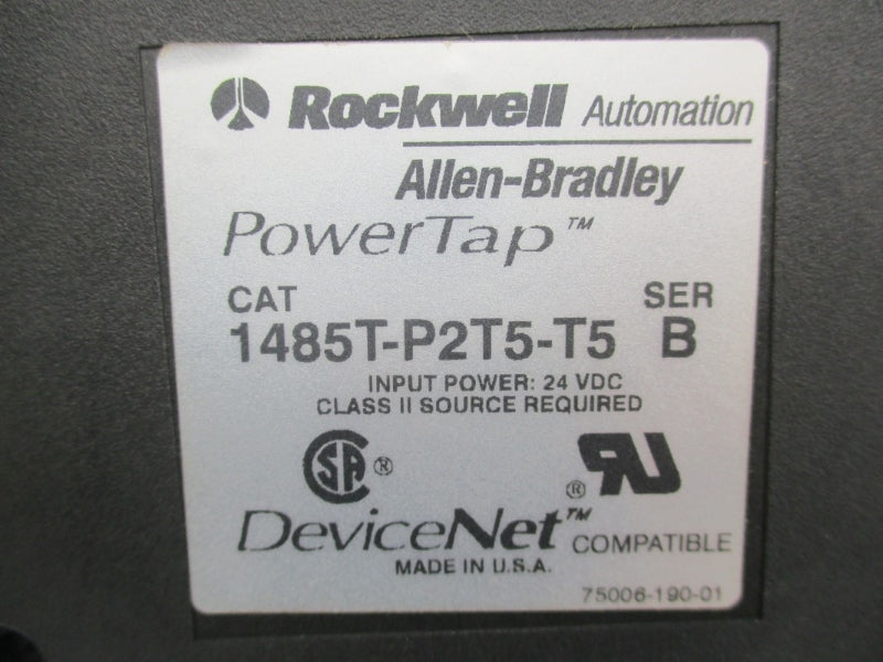 ALLEN BRADLEY 1485T-P2T5-T5 SER. B 24VDC (BR/WH) NSMP