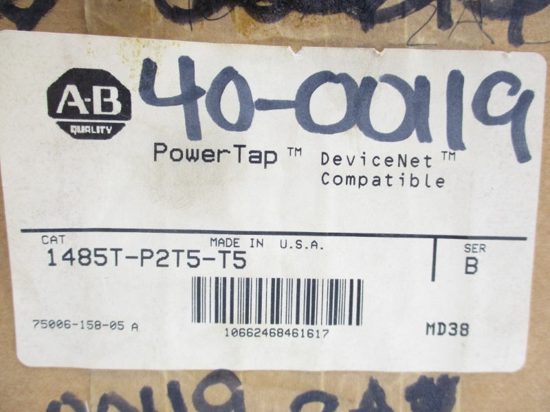 ALLEN BRADLEY 1485T-P2T5-T5 SER. B 24VDC (BR/WH) NSMP