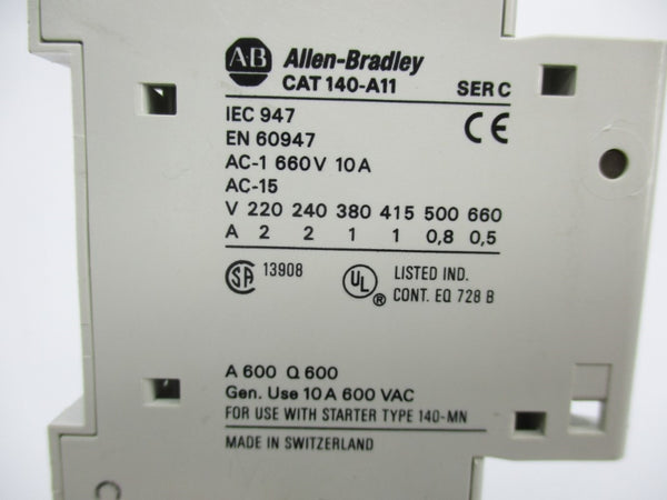 ALLEN BRADLEY 140-A11 SER. C 660V 10A NSMP
