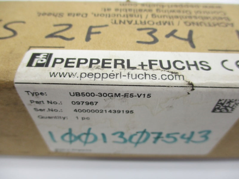 PEPPERL+FUCHS UB500-30GM-E5-V15 097967 NSMP