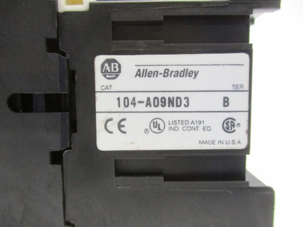 ALLEN BRADLEY 104-A09ND3 SER. B 110/120V 9A NSNP