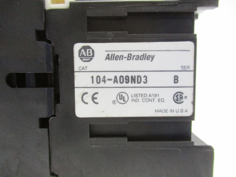 ALLEN BRADLEY 104-A09ND3 SER. B 110/120V 9A NSNP