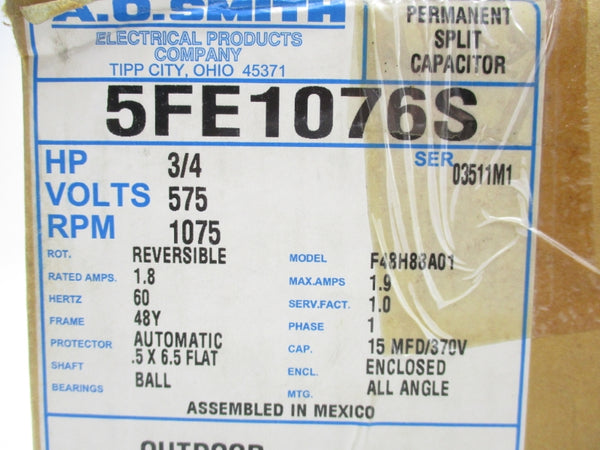 A.O. SMITH F48H88A01 575V 1.9A NSMP