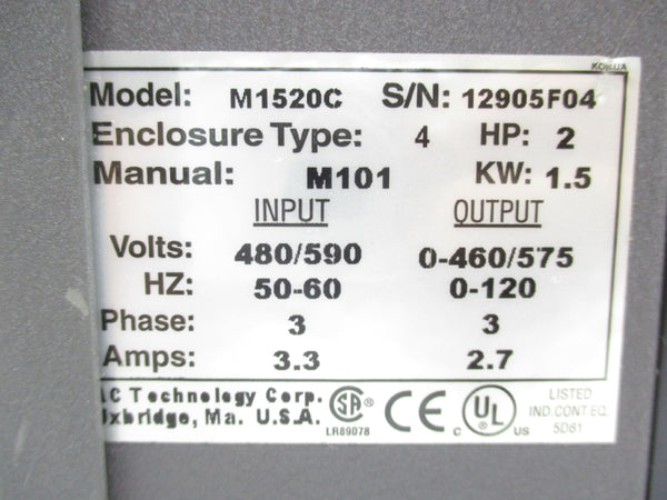 AC TECH M1520C 480/590V 3.3A NSNP