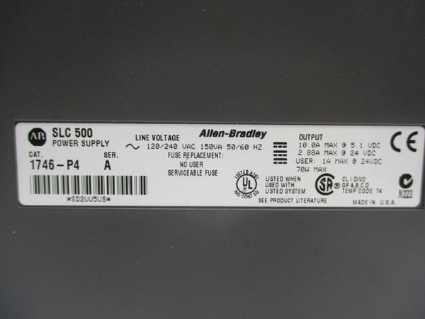 ALLEN BRADLEY 1746-P4 SER. A 120/240VAC NSNP