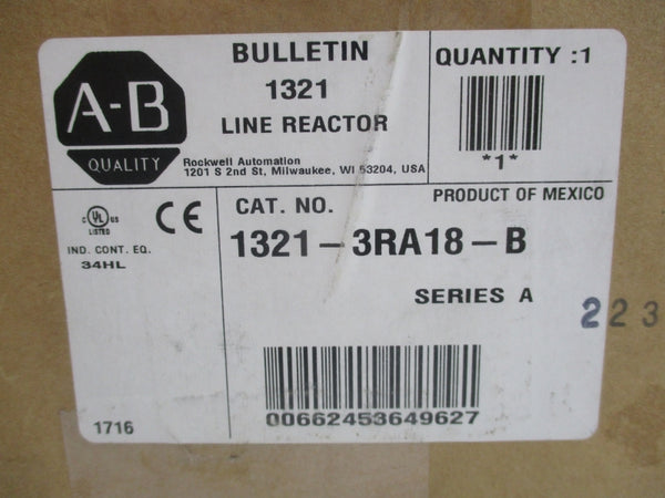 ALLEN BRADLEY 1321-3RA18-B SER. A NSFS