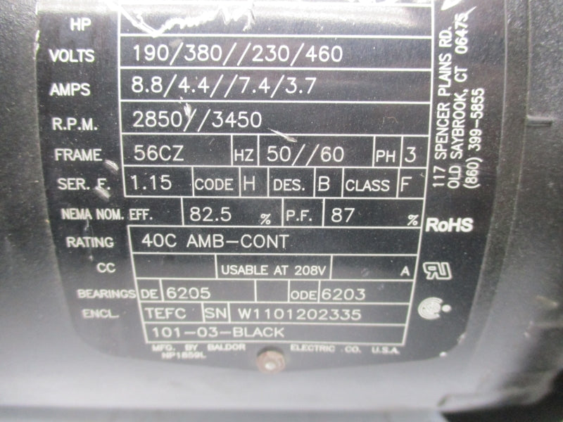 AER 35E964-0863G9 460V 3.7A REMAN