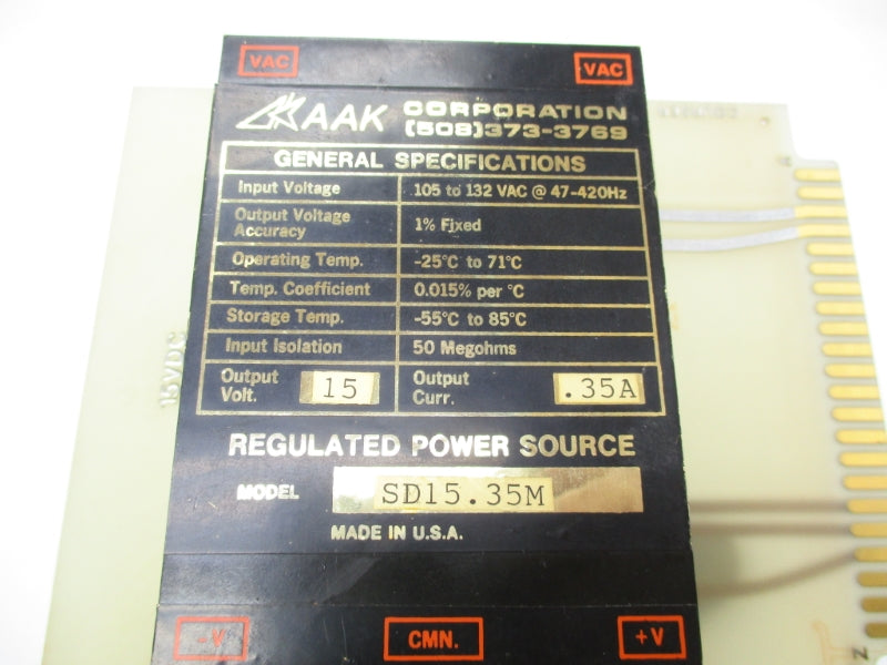 AAK SD15.35M 105-132VAC UNMP