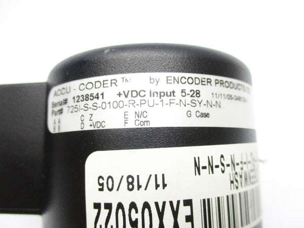 ACCU CODER 725I-S-S-0100-R-PU-1-F-N-SY-N-N NSNP