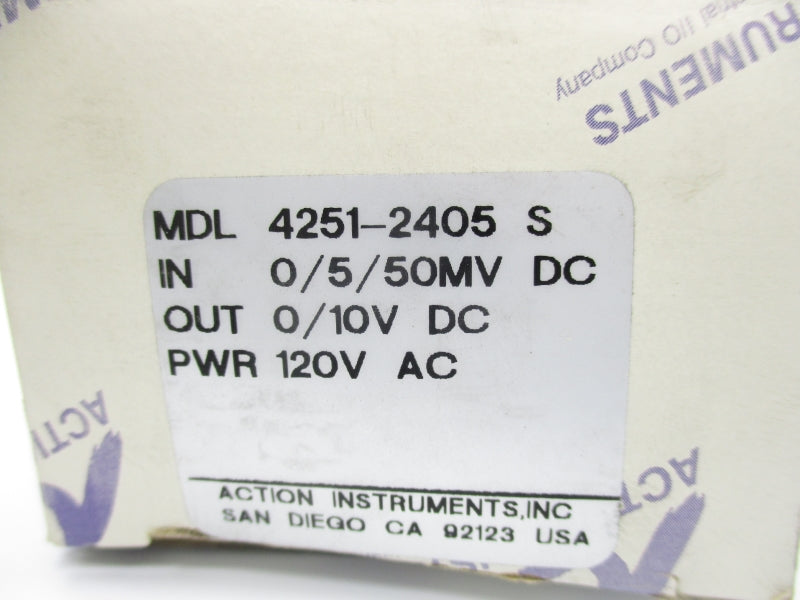 ACTION INSTRUMENTS 4251-2405S 120VAC NSMP