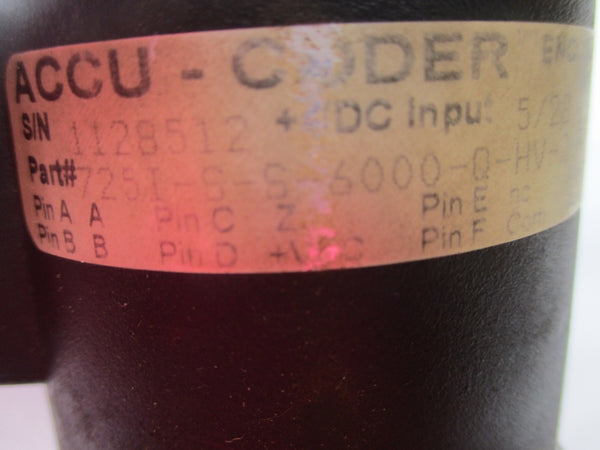 ACCU CODER 725I-S-S-6000-Q-HV-2-F-1-SX-N-CE UNMP