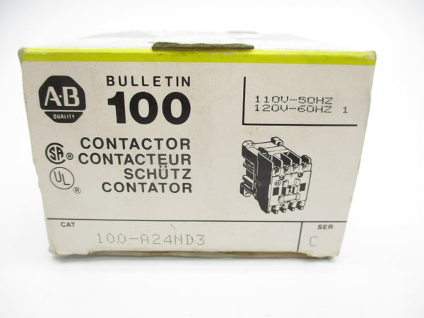 ALLEN BRADLEY 100-A24ND3 SER. C 110-120V 24A (BK/YL) NSMP
