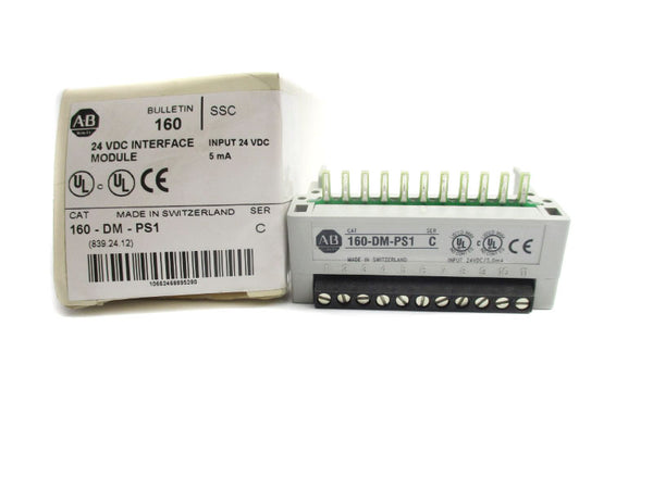 ALLEN BRADLEY 160-DM-PS1 SER. C 24VDC (WH) NSMP