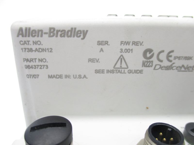 ALLEN BRADLEY 1738-ADN12 SER. A 24VDC 10A NSNP
