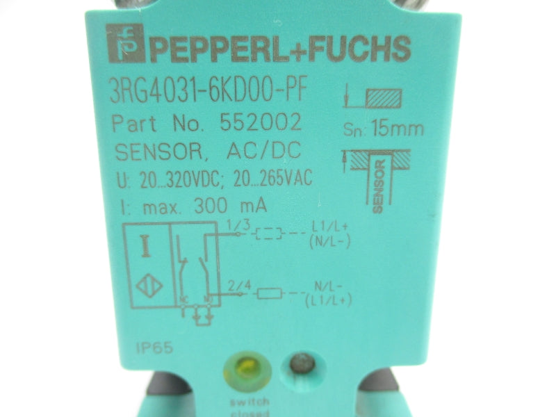 PEPPERL+FUCHS 3RG4031-6KD00-PF 552002 20-320VDC UNMP