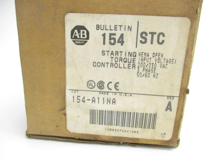 ALLEN BRADLEY 154-A11NA SER. A 200/230VAC 11A (BR/WH) NSMP