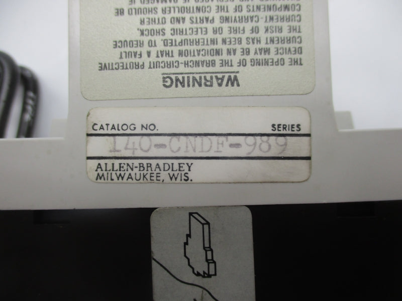 ALLEN BRADLEY 140-CNDF-989 SER. B 660VAC 1.6A (AS PICTURED) NSNP