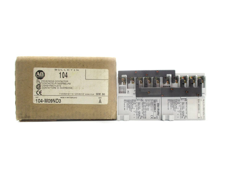 ALLEN BRADLEY 104-M09ND3 SER. A 110/120V 12A (BR/WH) NSMP