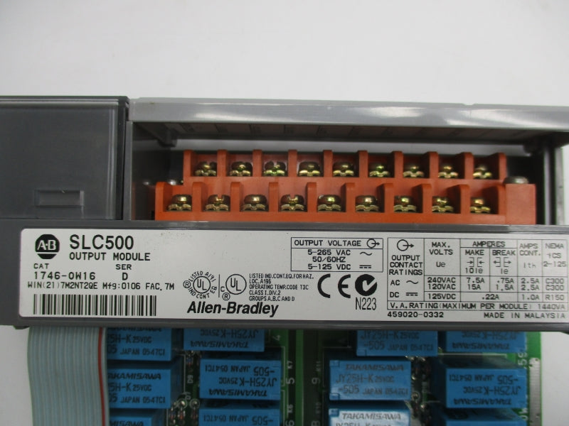 ALLEN BRADLEY 1746-OW16 SER. D 5-265VAC NSNP