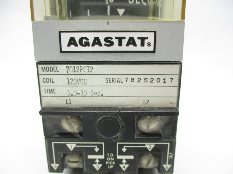 AGASTAT 7012PCI2 120VDC 1.5-15SEC UNMP