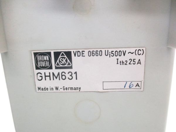 ABB GHM631 500V 25A UNMP