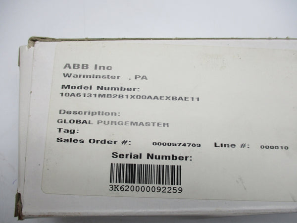 ABB 10A6131MB2B1X00AAEXBAE11 250PSI NSMP