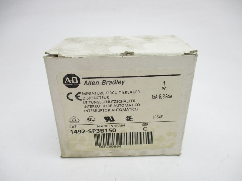 ALLEN BRADLEY 1492-SP3B150 SER. C 415VAC 15A NSMP
