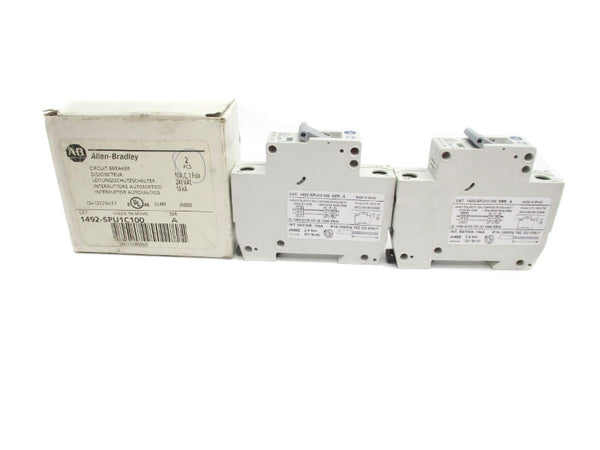 ALLEN BRADLEY 1492-SPU1C100 SER. A 240VAC 10A (PKG OF 2) NSMP